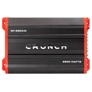 Crunch Ground Pounder 1 X 1250 @ 4 Ohms 1 X 2500 @ 2 Ohms N/A @ 1 Ohms Class A/B