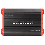 Crunch Ground Pounder 1 X 1250 @ 4 Ohms 1 X 2500 @ 2 Ohms N/A @ 1 Ohms Class A/B