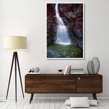 Waterfall In Creek Along Gold River Highway, Vancouver Island, Canada-Paper Art-42,,X62,,