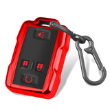 QBUC for Chevy Key Fob Cover, Soft TPU Key Shell Compatible with Chevy Colorado Silverado Suburban Tahoe GMC Sierra Yukon Canyon