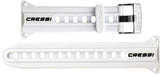 Cressi Watch Strap for Watch-style Dive Computer, White/Black