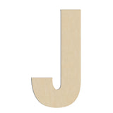 HILAZA 17 Inch Large Wooden Letter J, 1/4 in Thick Big Wood Letter for Wall Decor Crafts