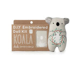 Kiriki Press DIY Embroidery Doll Kit - Beginner to Advanced for Adults Teens (3 Skill Levels) | Animal Screen Printed Pattern (K