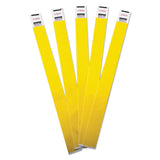 Advantus Crowd Management Tyvek Wristbands, Sequentially Numbered, Yellow, Pack Of 100 (75444)