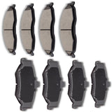 AUTOMUTO 8PCS Front & Rear Disc Brake Pads Set D750 D749 For Chevrolet Camaro 1998-2002,For Pontiac Firebird 1998-2002