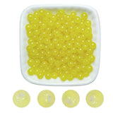 AEVORA 6mm Round Glass Beads for Jewelry Making, 900Pcs Glass Seed Beads for Bracelets, DIY Crafts (Yellow)