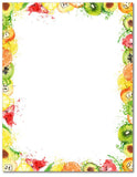 Fruit Splash Stationery Paper 80 Sheets Great for Summer Parties