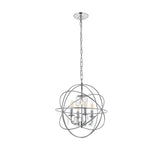 Living District Indoor Modern Home Decorative Bright Ceiling Wallace 4 Light Chrome Pendant