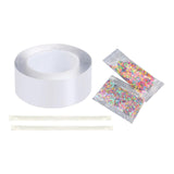 Jazzy Pearls Double Sided Tape Transparent Tape 3Cm Width For Ball Making Sensory Toy 1Mmx3Cmx5Meters | Designer | Printed | Col