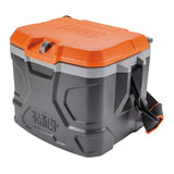 Klein Tools 55600 Work Cooler, 17Quart Lunch Box Holds 18 Cans, Keeps Cool 30 Hours, Seats 300 Lb, Tradesman Pro Tough Box