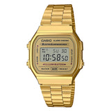 Casio Vintage Retro Gold Digital Dial Stainless Steel Unisex Watch A168WG9UR