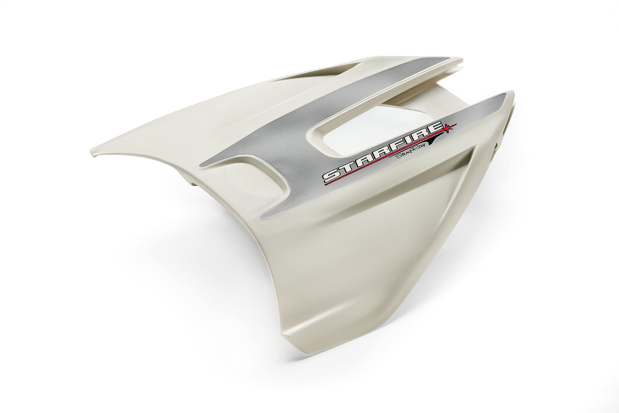 Stingray Hydrofoil - Starfire Hydrofoils for 40-300 hp Boats (White) - No-Drill Engine Stabilizer Fins for Outboard/Outdrive Mot