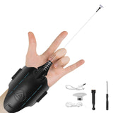 QGHZA Upgraded LED Spider Web Shooter, 8ft Range Wrist Launcher with Remote Rope Action & Glow, Superhero Role Play Gear for Kid