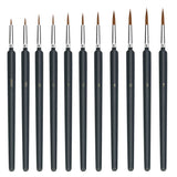 Robzy 11 Pieces Fine Detail Paint Brush Miniature Small Thin Painting Brushes Kit Micro Artist Acrylic Set Paint, Detail Fine Ti