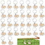 Benecreat 30 Pack Wood Sheep Stitch Markers, 1 Inch Locking Stitch Markers, Diy Knitting Tool For Knitting Crochet Crafting Home