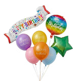 FI FLICK IN Printed 8 Pcs Birthday Decoration Kit for Kids Boys, Girls, Party Decor Combo Set Balloon