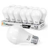 MASTERY MART A19 LED Bulbs 60 Watt Equivalent, 9W Non-Dimmable, Flicker-Free, 800 Lumens, Soft White 2700K, E26 Base, 15000 Hour