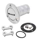 SHENGHUISS Boat Deck Fuel Fill/Filler 1-1/2 Inch(38mm) with Key C Cap 316 Stainless Steel Boat Deck Hardware for Boat, Yacht, Ca