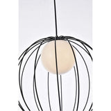 Living District Indoor Modern Home Decorative Bright Ceiling Wetzel 1 Light Black Pendant