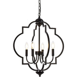Living District Indoor Modern Home Decorative Bright Ceiling Sandara 4 Lights Pendant In Black