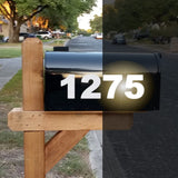 Diggoo Reflective Mailbox Numbers Sticker Decal Die Cut Bold Gothic Style Vinyl Number 5 Self Adhesive 2 Sets for Mailbox, Signs