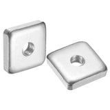 uxcell 100Pcs M6x20mmx5mm Square Nuts, Carbon Steel Zinc Plated Coarse Thread Square Nuts Fasteners for Home Repairs and Profess