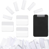 Boao 200 Pieces Plastic Earrings Card Adapter Self Adhesive Bulk Jewelry Display Adapter for Selling Earring Necklace Card Displ