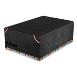 KylinLucky 600D Heavy Duty Rectangular Table Cover 90 x 76 inches - Waterproof Outdoor Dining Set Protector for Patio Furniture