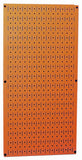 Wall Control Pegboard 32in x 16in Orange Metal Pegboard Tool Board Panel