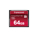 Transcend 64GB CompactFlash 800 Memory Card, 120MB/s, MLC, VPG-20