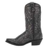 Laredo Mens Garrett Distressed Snip Toe Dress Boots Mid Calf Black Size 9.5 2E