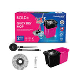BOLD Thunder Mop Spin System DoubleSided, Black/Pink