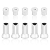 5 Sets TR414AC Chrome Valve Stem Caps Kit,Chrome Tire Valve Caps for Car Tire Stems Repair,Universal TPMS Rubber Chrome Valve St