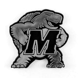 FANMATS 60352 Maryland Terrapins Molded Chrome Plastic Emblem