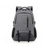 Zoomella Mesh Side Pockets Computer Backpack Front Compression Straps Structured Backpack Rectangular Shape Carry Bag Black Trim