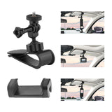 Flymile Car Sun Visor Mount for Insta360 X4 X5 X3 Gopro 13 12 11 10 9 8 7 DJI Osmo Pocket 3 Action 5Pro 4 3,Car Mount Inside Hol