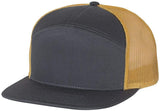 Richardson SevenPanel Trucker cap One Size charcoal Old gold