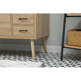 Elegant Decor Boise 48 Aluminum Mdf Single Bathroom Vanity In Mango Wood