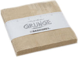 BasicGrey Grunge Basics Tan Charm Pack 42 5inch Squares Moda Fabrics 30150PP 162