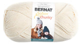 Bernat 16113030008 Big Ball Chunky Solid Yarn, 14oz, Super Bulky 6 Gauge, 100% Acrylic Cream Machine Wash & Dry
