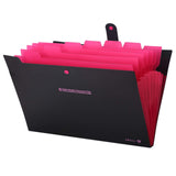 Nisun 8 Pockets File Folder, A4/Letter Size Accordion File Organizer, Expandable Document Holder, Portable Folders For Classroom