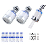 3 Pack Sink Water Filter Faucet, Universal 360 Rotating Bathroom Sink Filter, Kitchen Faucet Water Filter Removes Chlorine Fluo