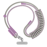 CASETiFY 8mm Braided Rope Cross-body Strap with Card - Lilac/Sage