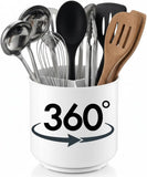 Rotating Utensil Holder — Plastic - Steel