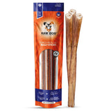 Raw Dog Bully Sticks All-Natural Dog Treats,12 in Regular Size, 3pk - Premium Odor Free Dog Chews, 100% Beef, Grass Fed, Non-GMO