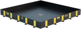 Justrite Rigid-Lock QuickBerm, 10' x 10' x 12, Large Drive Over Oil Spill Containment Berm, 745 Gallon Spill Capacity, PVC Coate