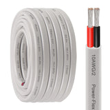 Kimbluth 10 Gauge Duplex Marine Wire Tinned Copper Boat Cable, 10ft 10 AWG Standard USA OFC Oxygen Free Copper Wire for Automoti