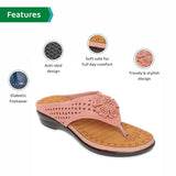 Ortho Joy Fancy Doctor Slippers | Soft Chappal For Women | Comfortable Footwear For Women,Light Pink,9,B09VSSRT5F