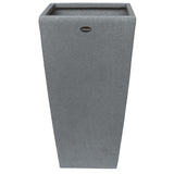 Decora Gleyz Cube Tall Pot (Stone Grey)(Extra Large)(Gct 35)(With Drainage Hole) || Pots For Plants || IndoorOutdoor || NonBre