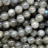 Zenkeeper 116 Pcs Labradorite Beads for Jewelry Making 6 MM Labradorite Gemstones Loose Stone Beads
